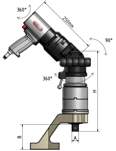 TLM pneumatic torque wrench - multi design up to 5,000 Nm